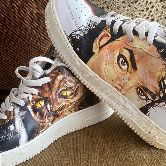 Nike Other - Nike Air Force One Michael Jackson Thriller Bad. Custom Hand Painted. Men’s 10.5